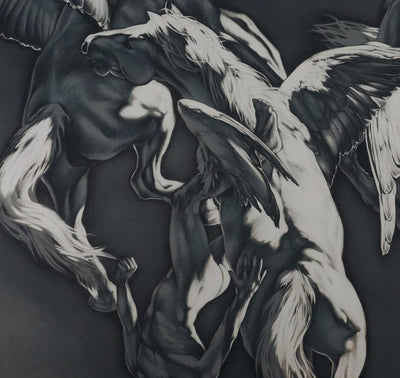 Michel BEZ : Pégase, Lithographie originale signée