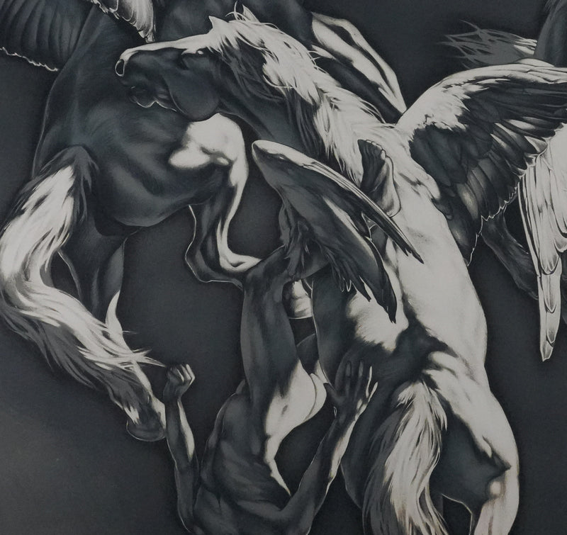 Michel BEZ : Pégase, Lithographie originale signée