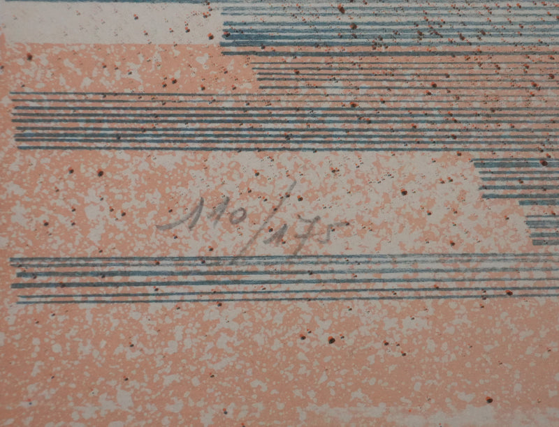 CARUL : A cheval, Lithographie originale signée