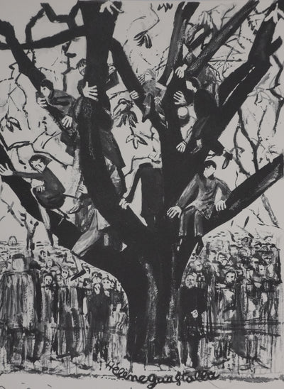 Hélène GUASTALLA : L'arbre perché, Héliogravure signée
