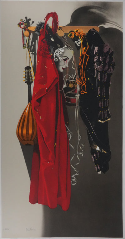 Nadine LE PRINCE : Costumes vénitien, Lithographie originale signée