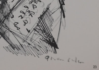 Emile GRAU-SALA : Inauguration papale, Héliogravure signée