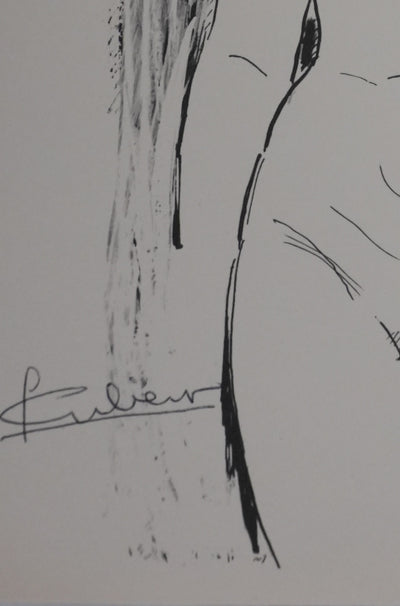 Lucien GIBERT : Nu féminin, Héliogravure signée