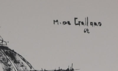 Michel DE GALLARD : Le Panthéon, Héliogravure signée