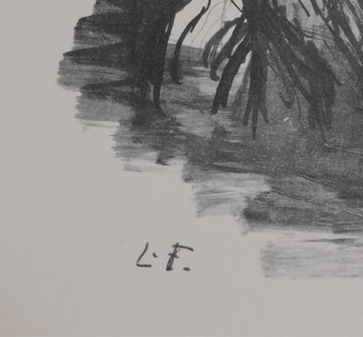 Lucien FONTANAROSA : L'entraide, Héliogravure signée