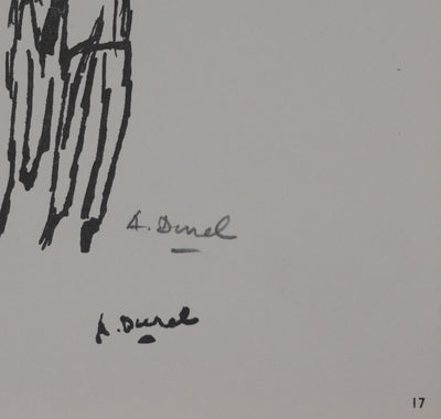 Auguste DUREL : Célébration populaire, Héliogravure signée