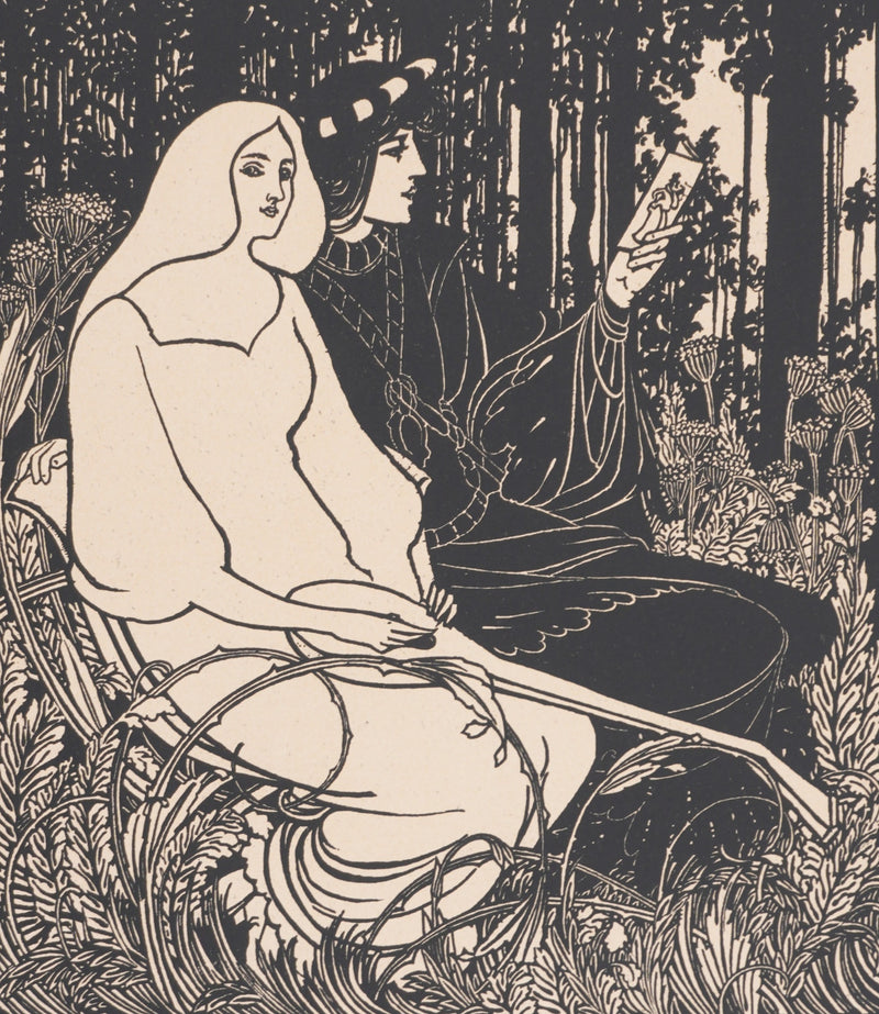 William H. BRADLEY : Moment poétique (The Chap-Book), Lithographie originale signée