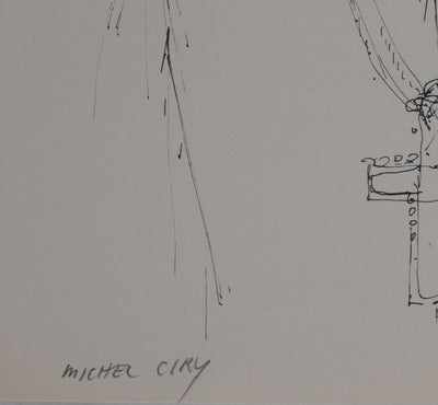 Michel CIRY : Le prêtre, Héliogravure signée
