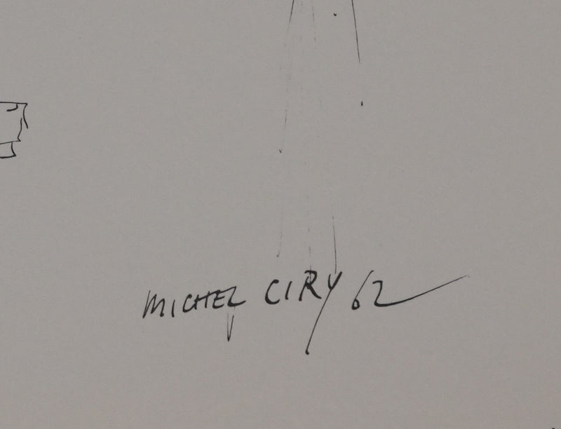 Michel CIRY : Le prêtre, Héliogravure signée