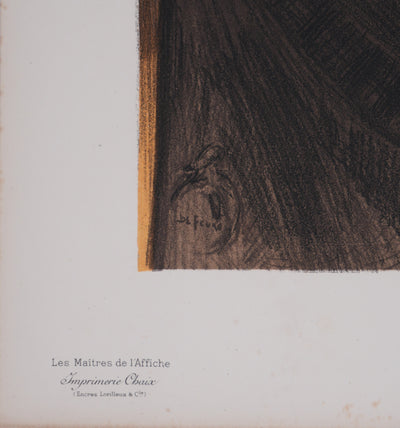 Georges DE FEURE : La lecture, Lithographie originale signée