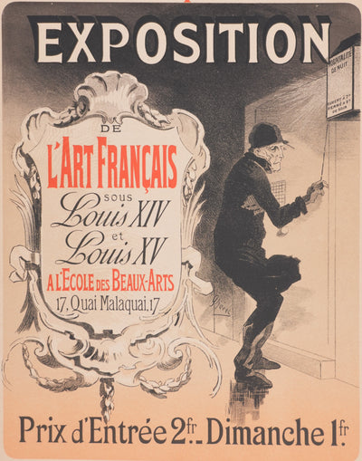 Jules CHERET : Ecole des Beaux-Arts, Lithographie originale signée