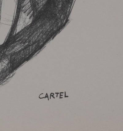 Jacques CARTEL : L'homme oiseau, Héliogravure signée