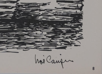 Noé CANJURA : Le pont humain, Héliogravure signée