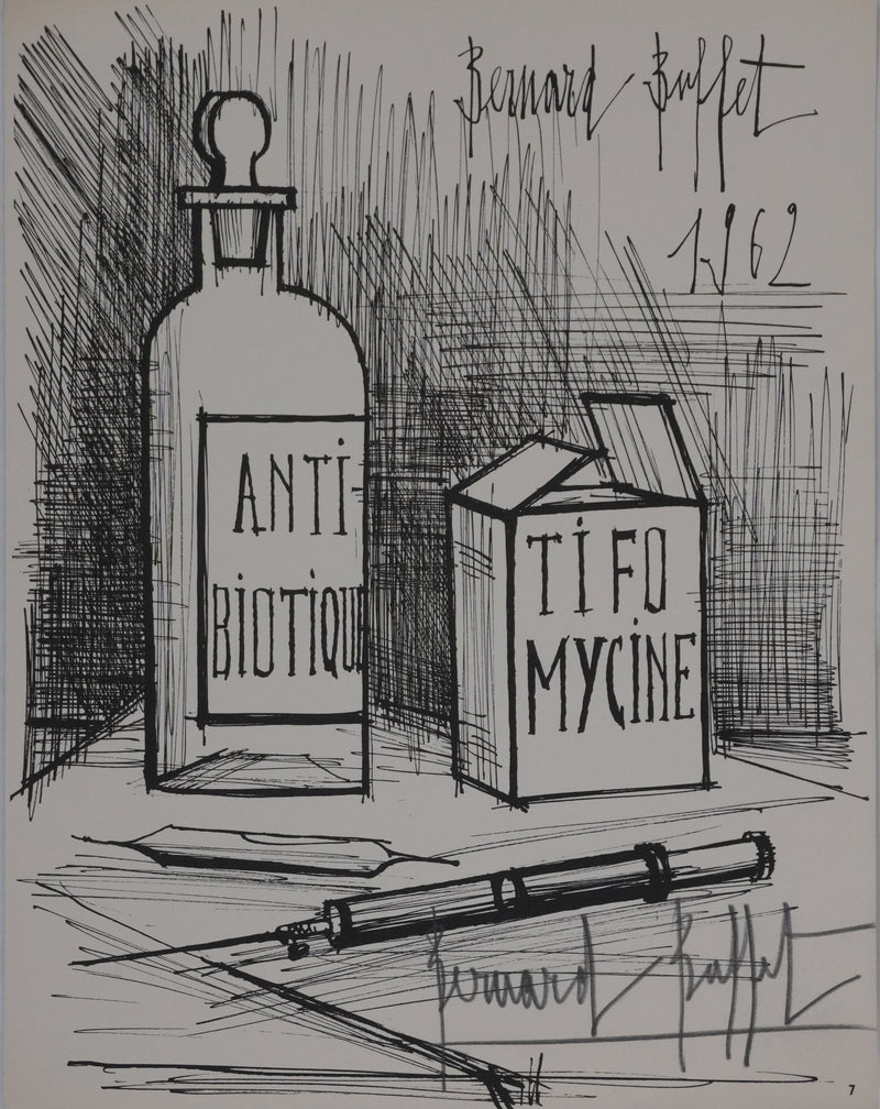 Bernard BUFFET : Les antidotes, Héliogravure signée