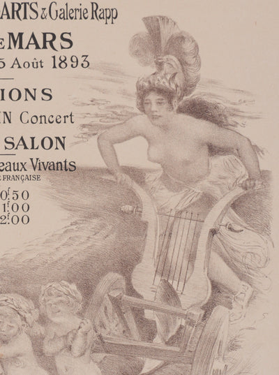 Adolphe WILLETTE : Exposition internationale, Lithographie originale signée
