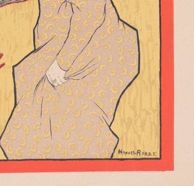 Manuel ROBBE : L'éclatante, Lithographie originale signée