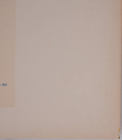 Jules CHERET : La patineuse au manteau rouge, Lithographie originale signée