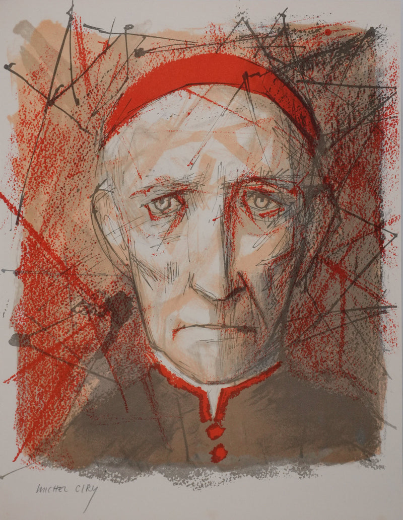 Michel CIRY : Le pape, Lithographie originale signée