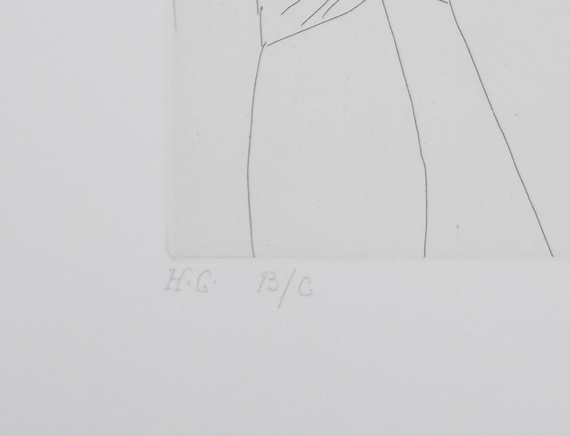 Pablo PICASSO : Les 156, Barbu fantasmant, femmes, homme et homme grec au corps de femme, Gravure originale signée