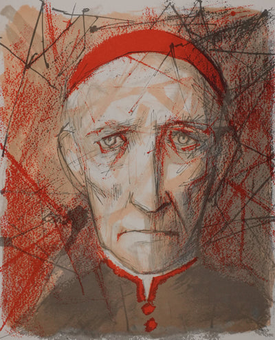 Michel CIRY : Le pape, Lithographie originale signée