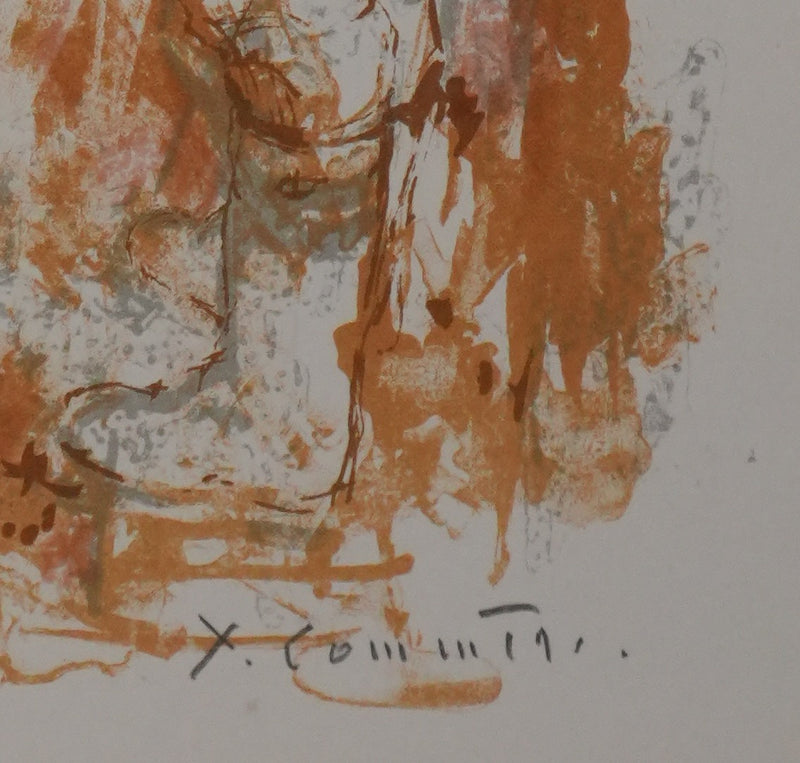 Jean COMMERE : Les soldats, Lithographie originale signée