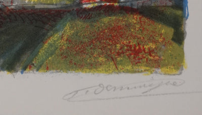 François DESNOYER : La fabrique, Lithographie originale signée
