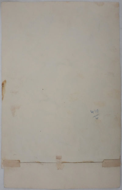 Louis DELAPCHIER : Tarier des prés, Rouge queue et Calliope sibérienne, Aquarelle originale