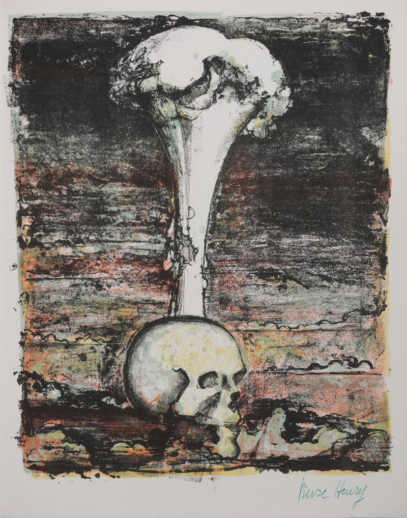PIERRE-HENRY : Vanité, Lithographie originale signée