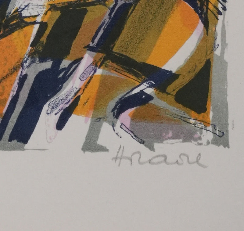 Camille HILAIRE : Les musiciens, Lithographie originale signée