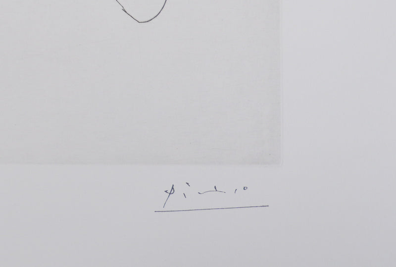 Pablo PICASSO : Les 156, Deux femmes en chaussettes, Gravure originale signée