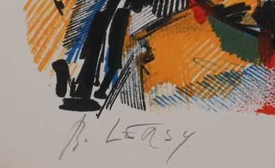 Roger LERSY : Tourbillon abstrait, Lithographie originale signée