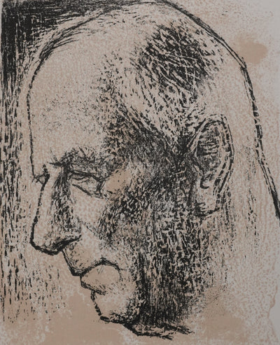 Edouard MAC-AVOY : Le général De Gaulle, Lithographie originale signée