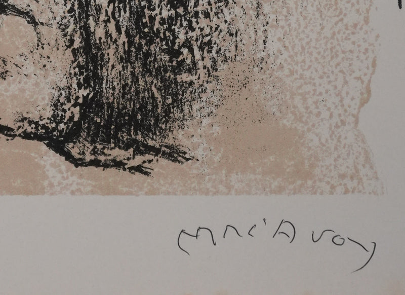 Edouard MAC-AVOY : Le général De Gaulle, Lithographie originale signée