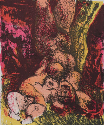 Blasco MENTOR : Maternité, Lithographie originale signée