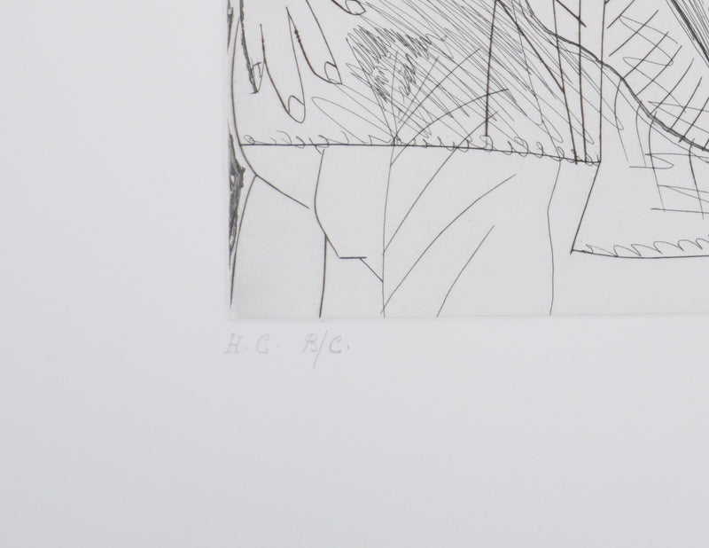 Pablo PICASSO : Les 156, La Fête de la patronne, Confetti et diablotin…, Gravure originale signée