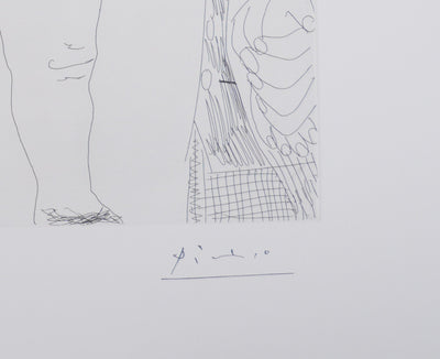 Pablo PICASSO : Les 156, Degas chez les filles, La note, Gravure originale signée