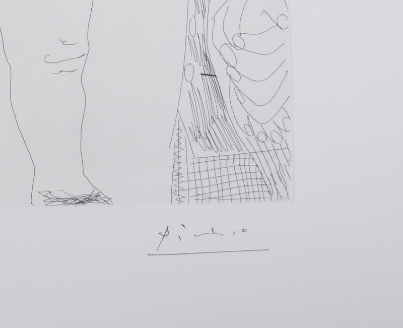 Pablo PICASSO : Les 156, Degas chez les filles, La note, Gravure originale signée