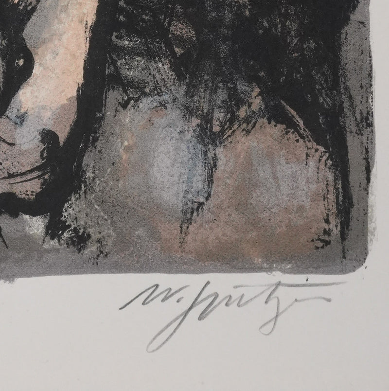 Walter SPITZER : Nu féminin, Lithographie originale signée