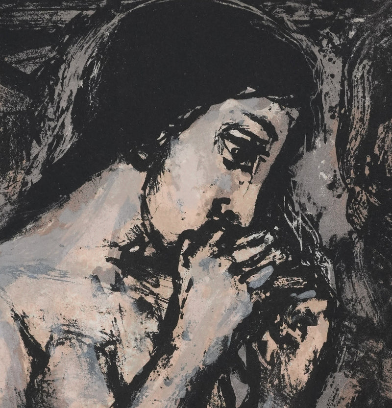 Walter SPITZER : Nu féminin, Lithographie originale signée