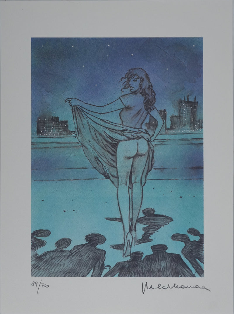 Milo MANARA : Sous les étoiles, Lithographie originale signée