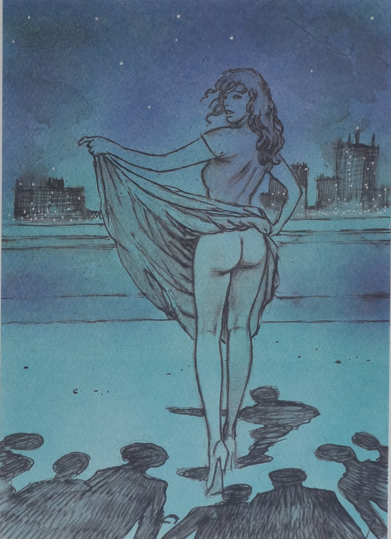 Milo MANARA : Sous les étoiles, Lithographie originale signée