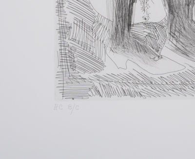 Pablo PICASSO : Les 156, Degas songeant, Filles entre elles, Gravure originale signée