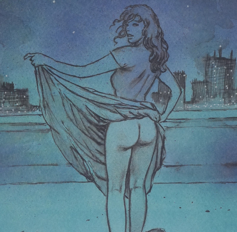 Milo MANARA : Sous les étoiles, Lithographie originale signée