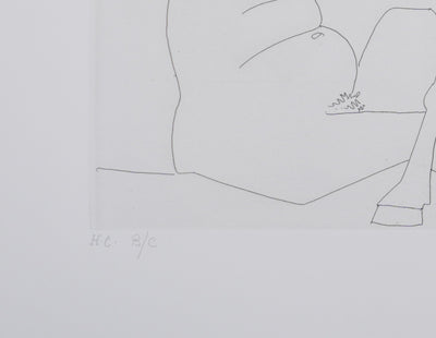Pablo PICASSO : Les 156, Degas imaginant, Fête champêtre, avec bal musette masqué, Gravure originale signée