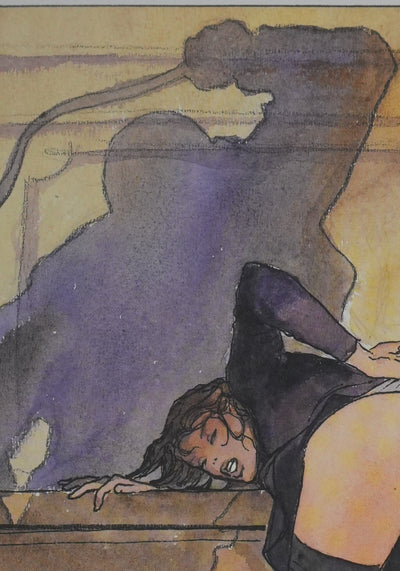 Milo MANARA : Le châtiment, Lithographie originale signée