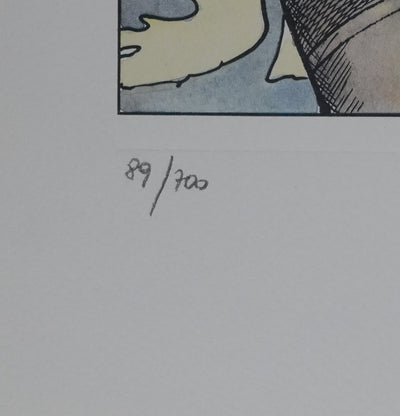 Milo MANARA : Sous la soie, Lithographie originale signée