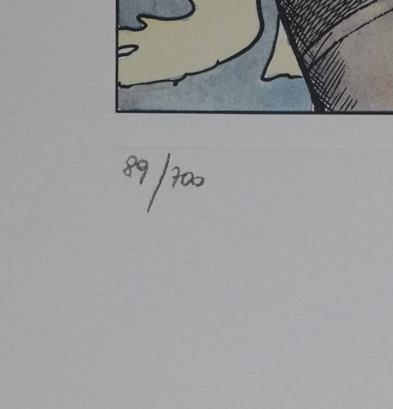 Milo MANARA : Sous la soie, Lithographie originale signée