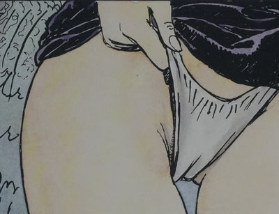 Milo MANARA : Sous la soie, Lithographie originale signée