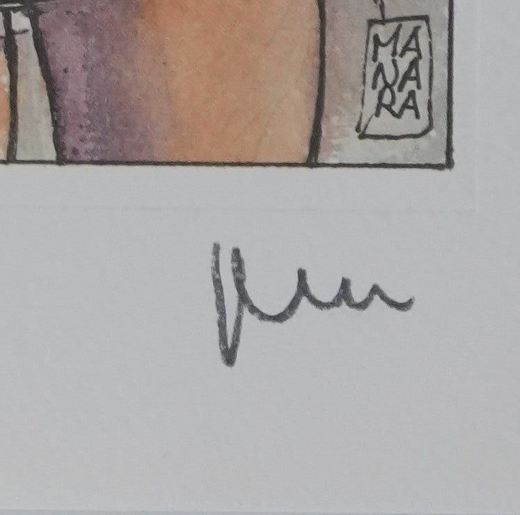 Milo MANARA : Moment de pulsion, Lithographie originale signée
