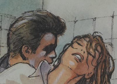 Milo MANARA : Moment de pulsion, Lithographie originale signée